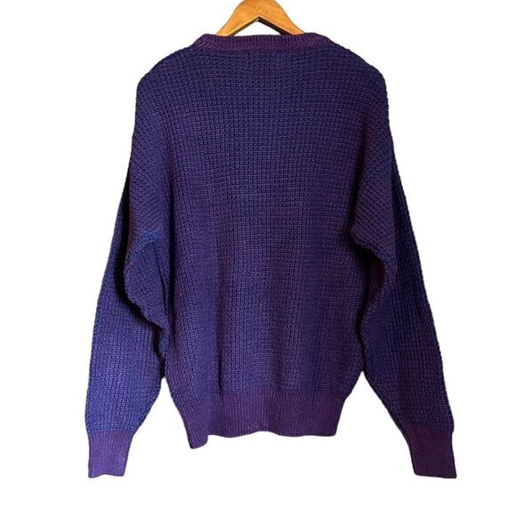 Sweater Collection by VanHeusen purple ramie & cotton sweater - Picture 7 of 8